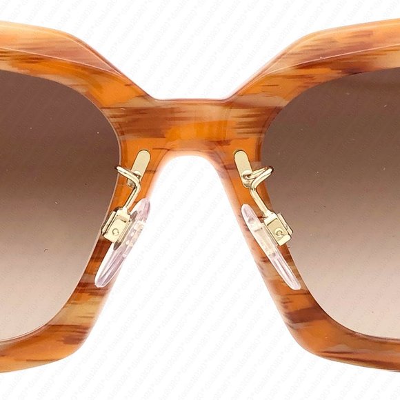 New Burberry Daisy BE4344F 394013 53mm Spotted Brown Sunglasses - Picture 10 of 12